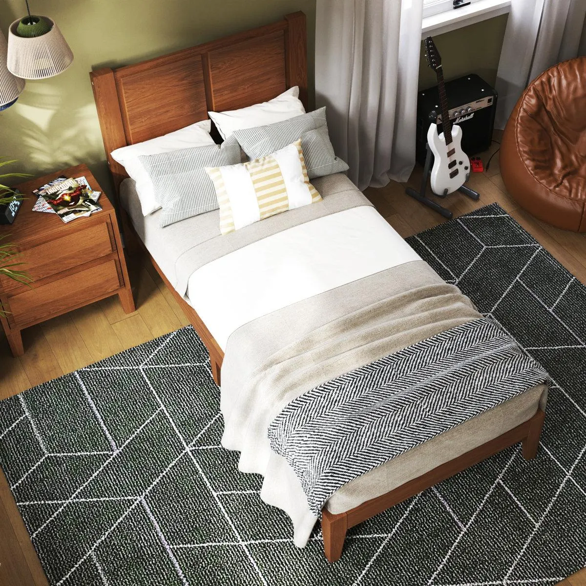 Ariana Solid Wood Bed Frame