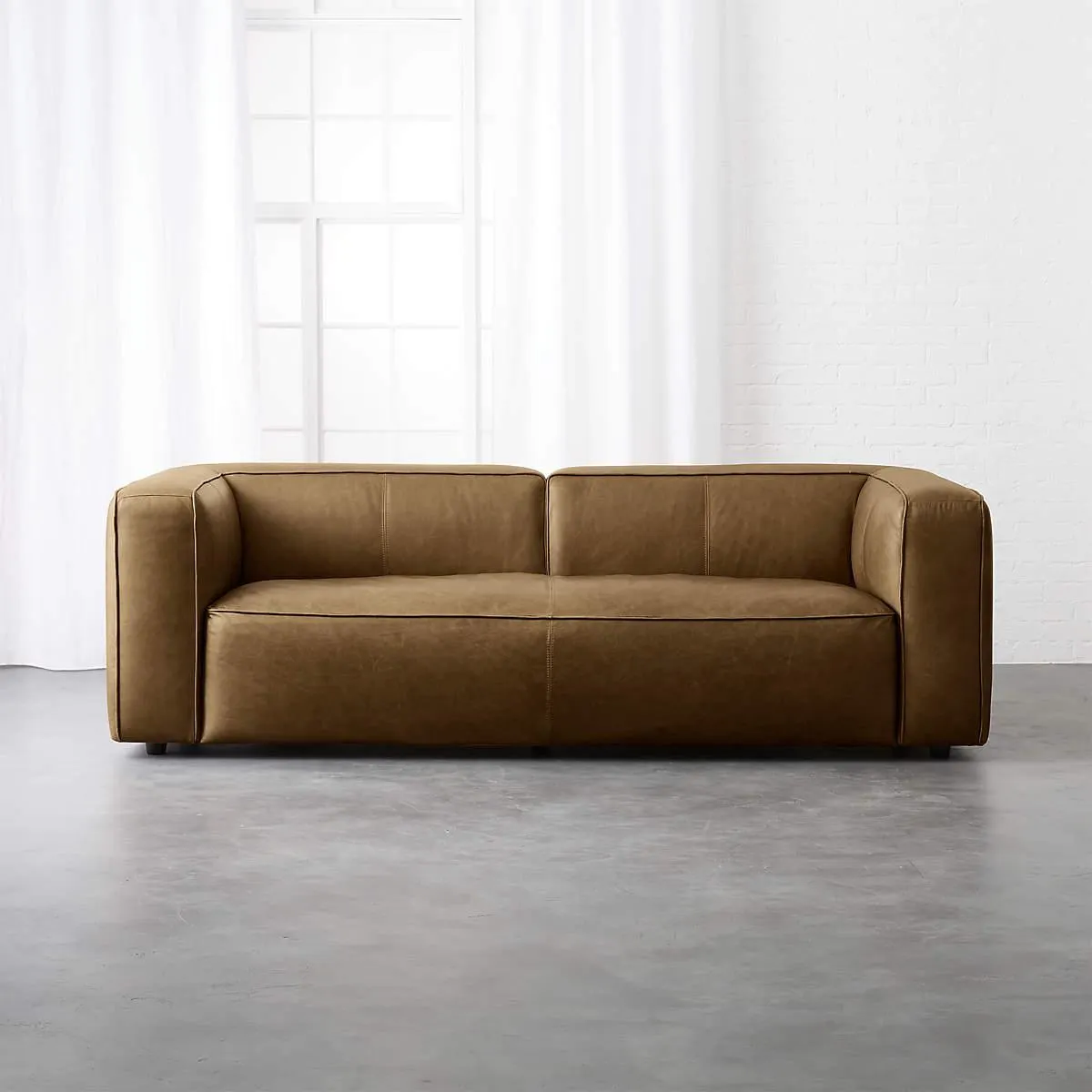 Lenyx 91" Leather Sofa