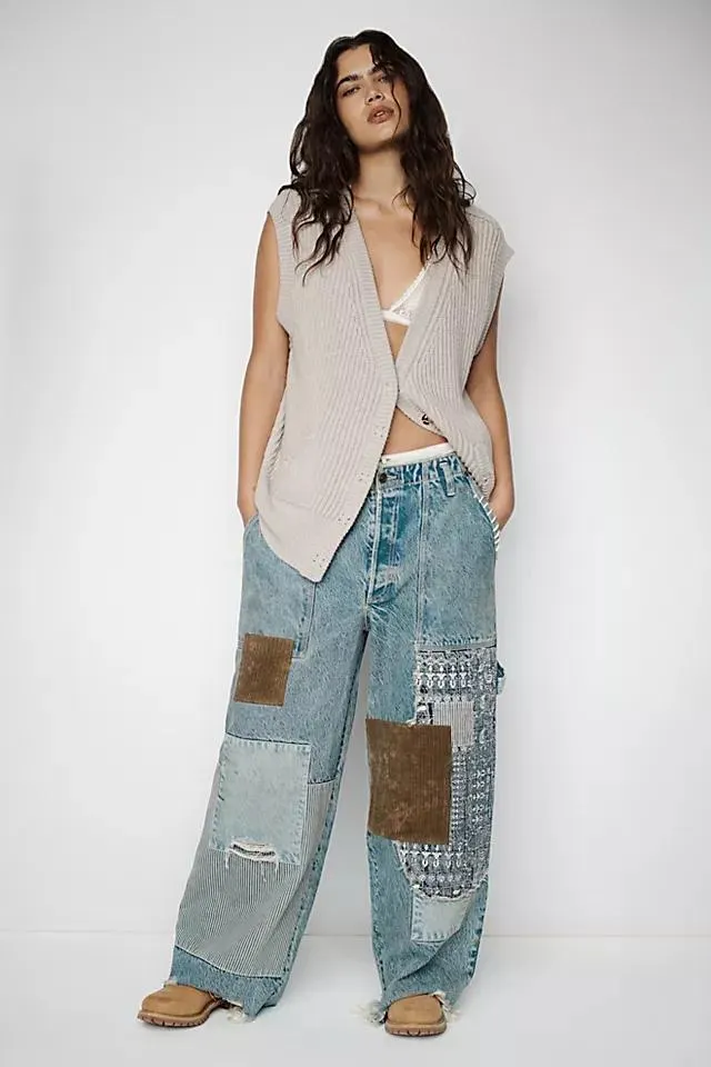 We The Free Popular Demand Patched Jeans