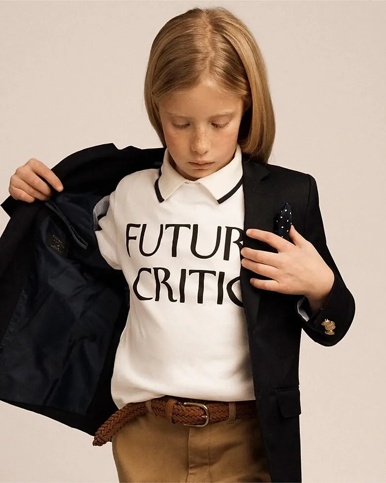 Limited-edition The New Yorker X Crewcuts "Future critic" graphic T-shirt