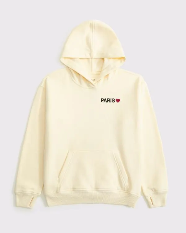 legging-friendly graphic logo popover hoodie