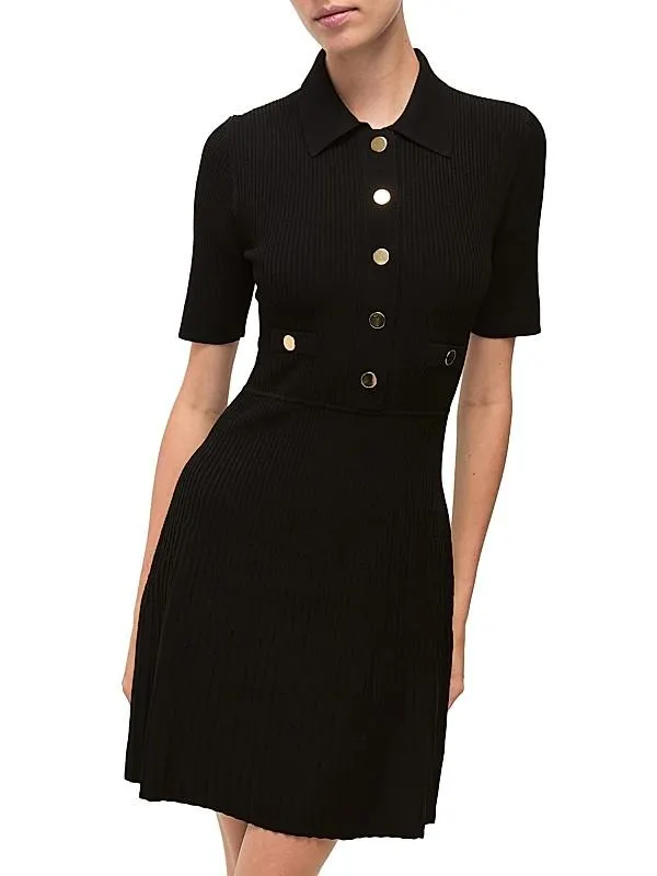 Lauper Rib-Knit Sweaterdress