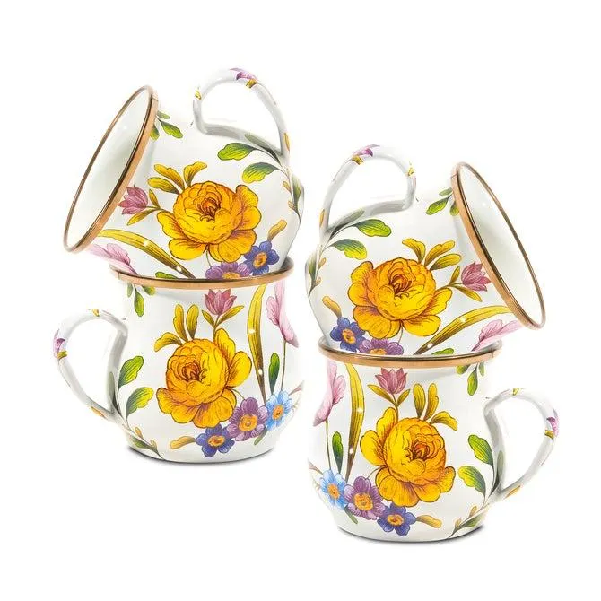 Floral Enamel Mug