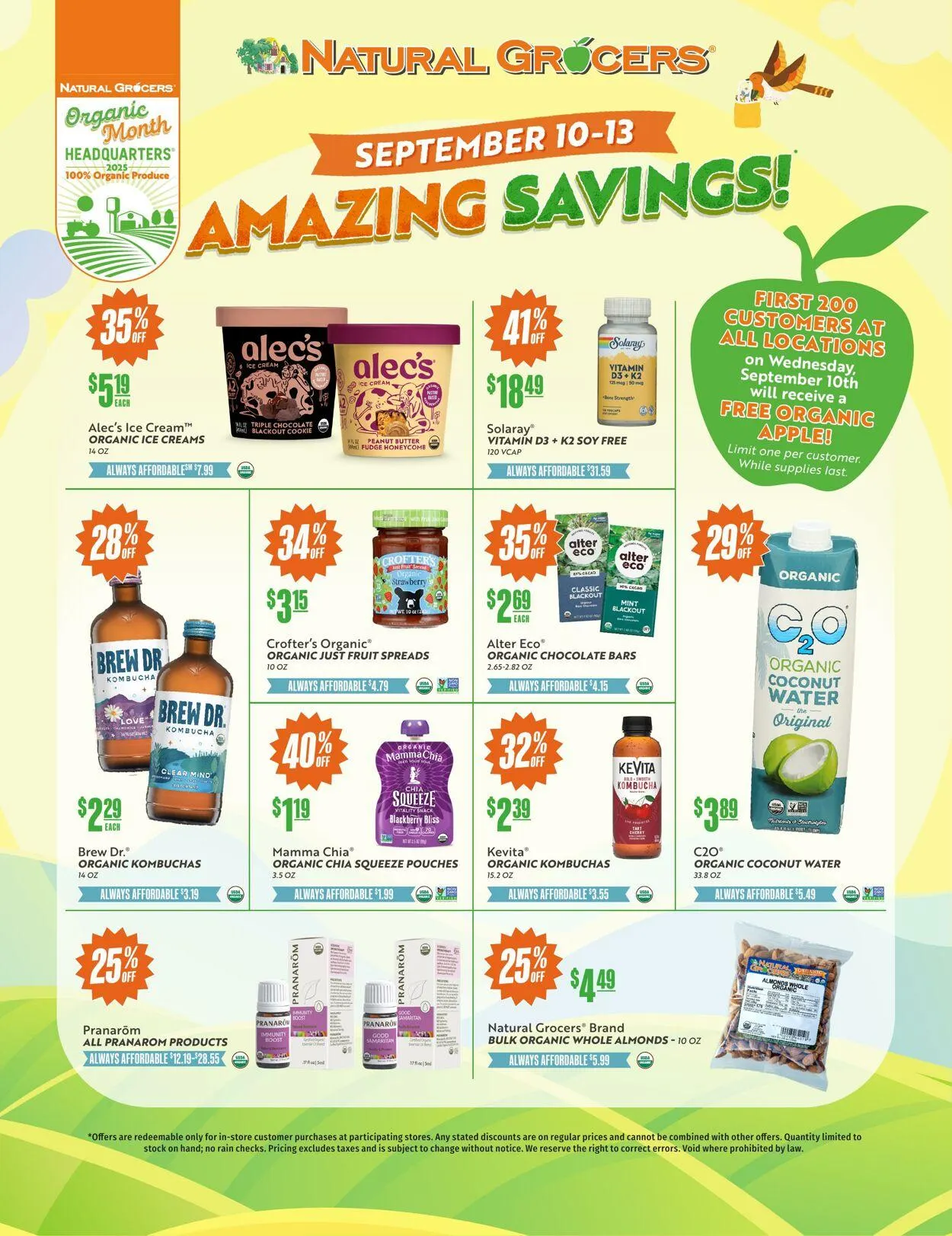 Weekly ad Natural Grocers from August 18 to September 22 2025 - Page 1
