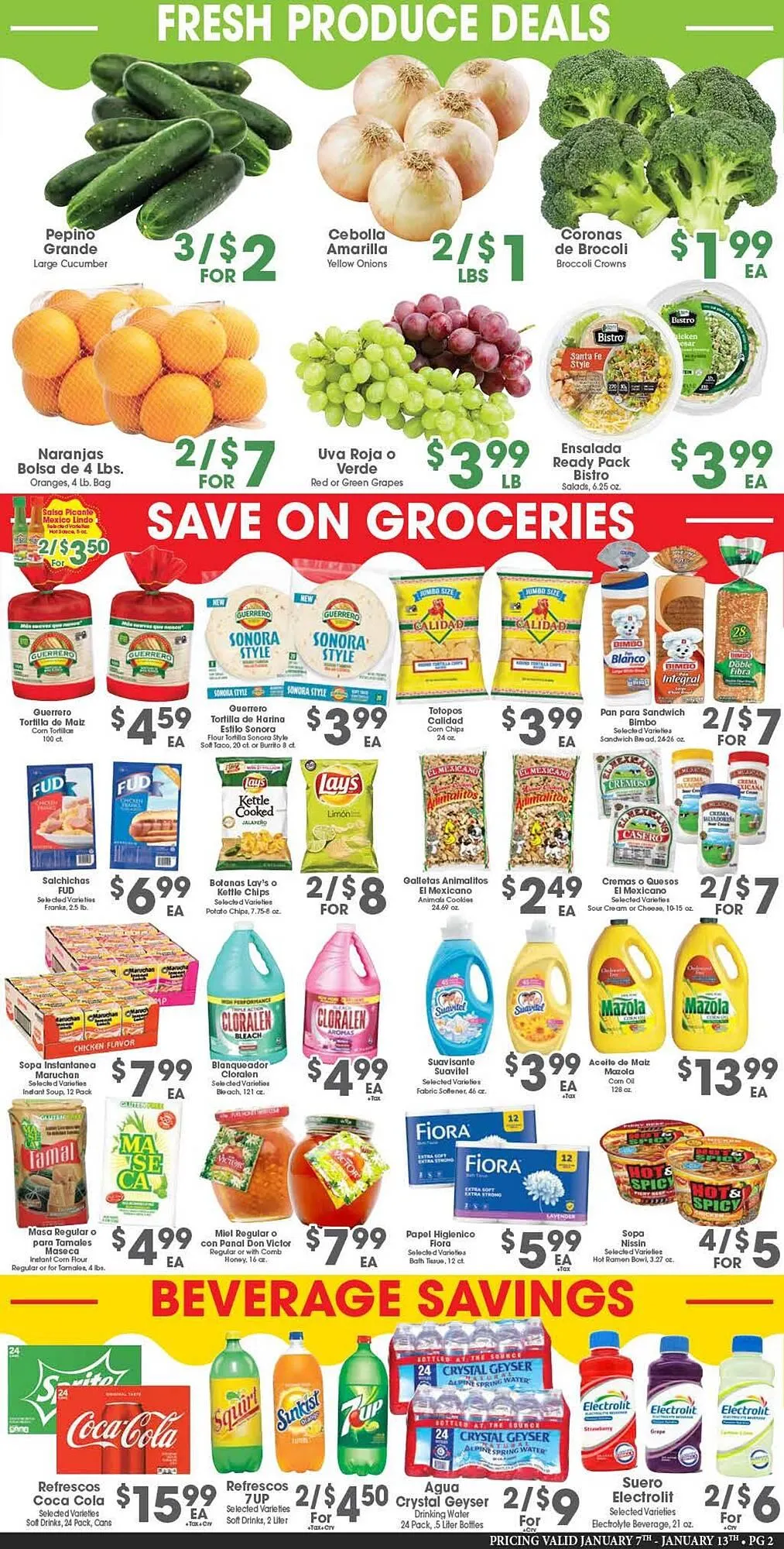 Weekly ad Arteagas Food Center weekly ad from January 7 to January 13 2026 - Page 2