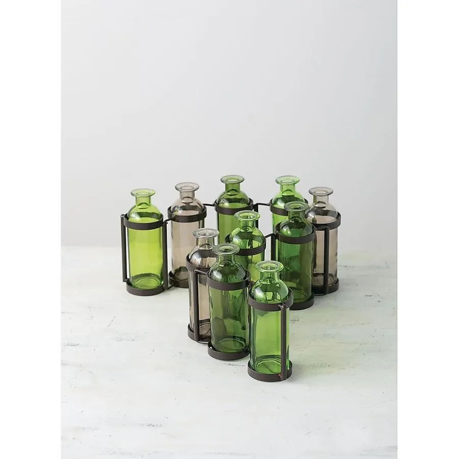 Sullivans Green Glass Farmhouse Vase