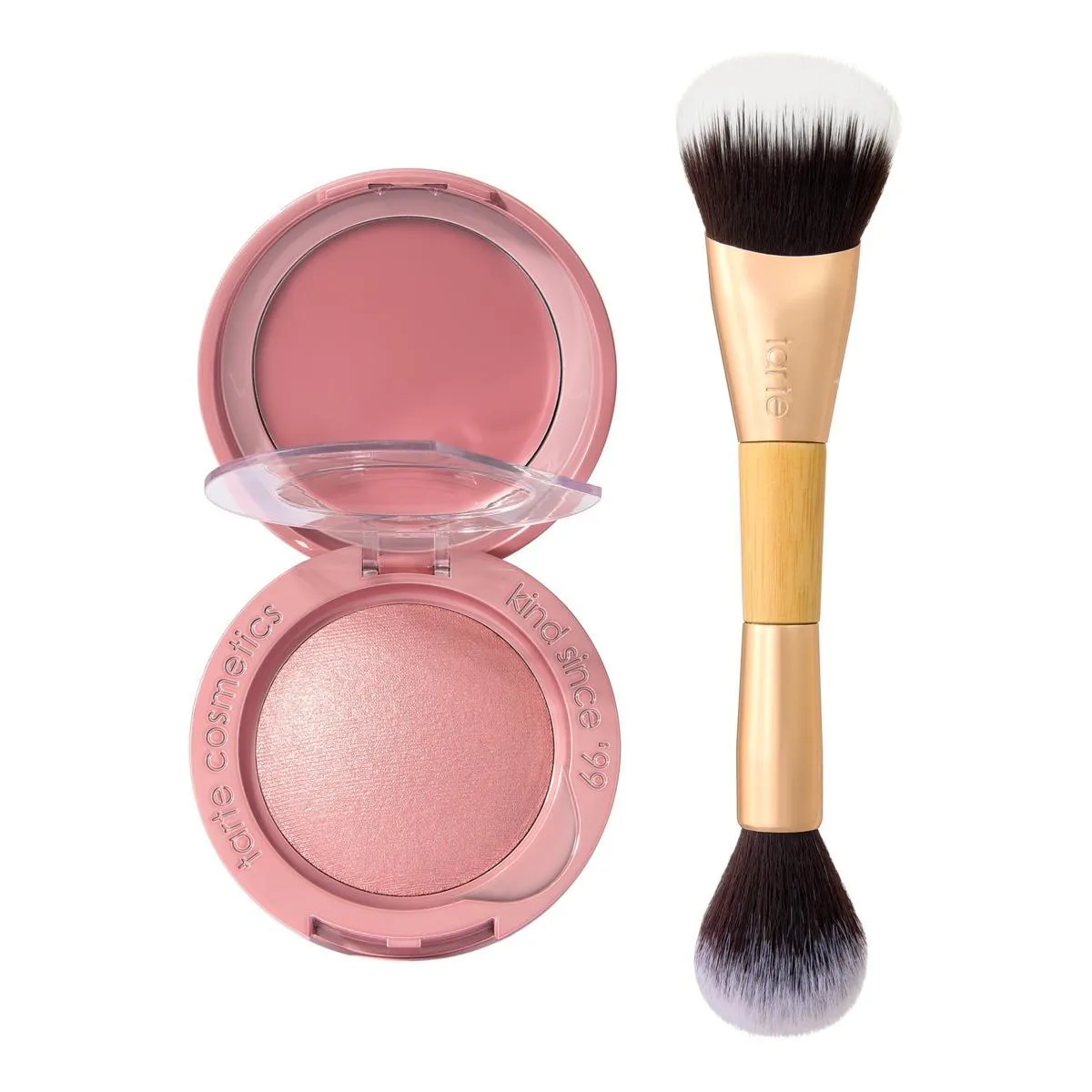 tarte Macaron Blush & Glow 2-in-1 Compact w/Dual End Application Brush