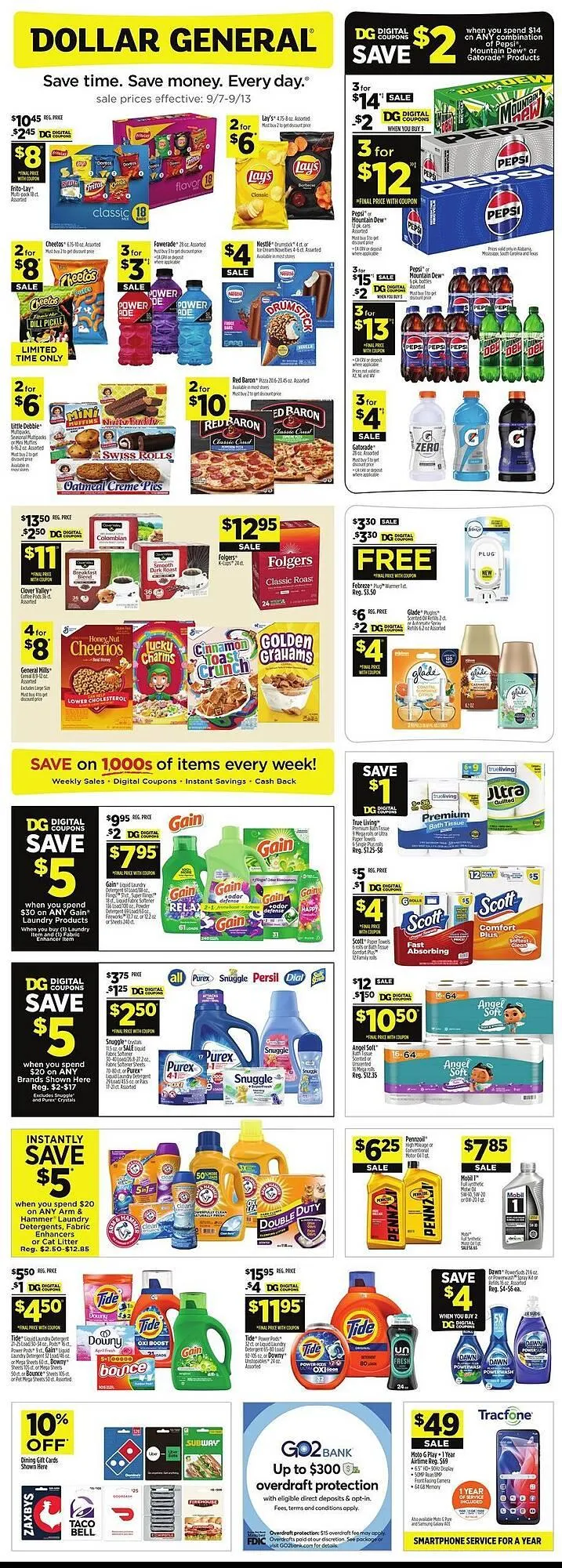 Weekly ad Dollar General weekly ad from September 7 to September 13 2025 - Page 1