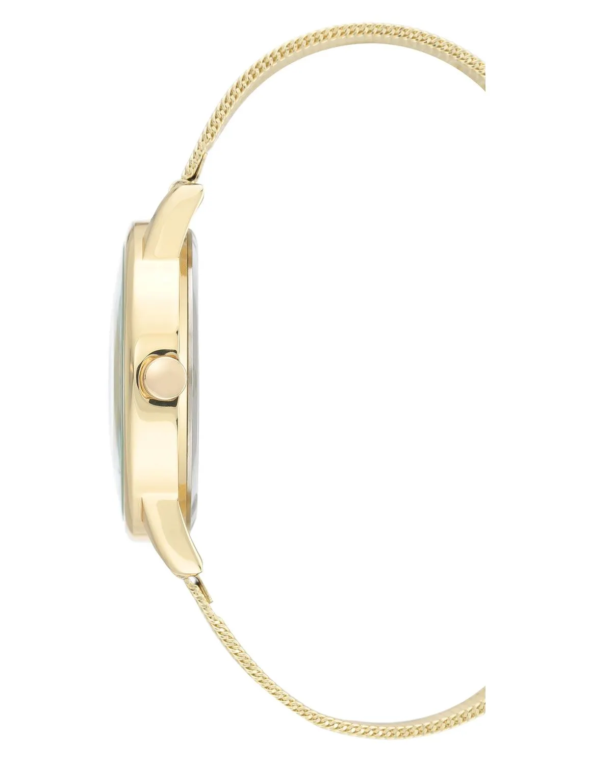 Floral Dial Mesh Bracelet Watch