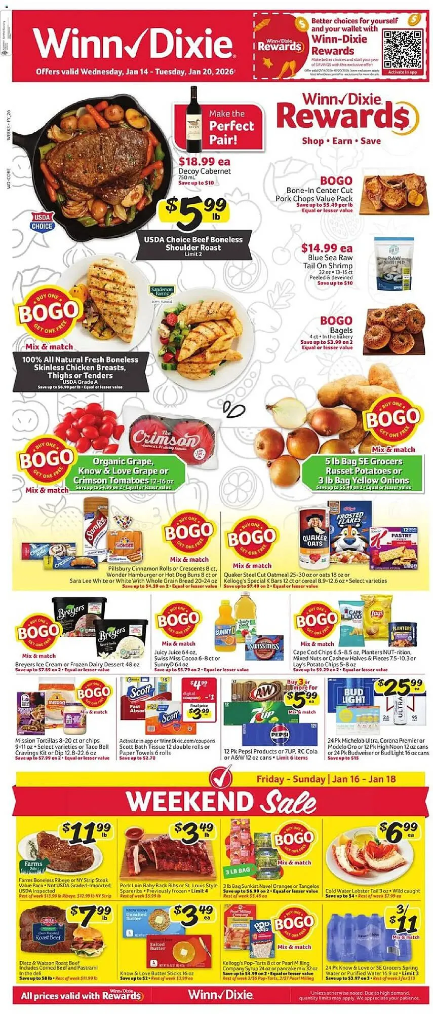 Weekly ad Winn Dixie weekly ad from January 14 to January 20 2026 - Page 1