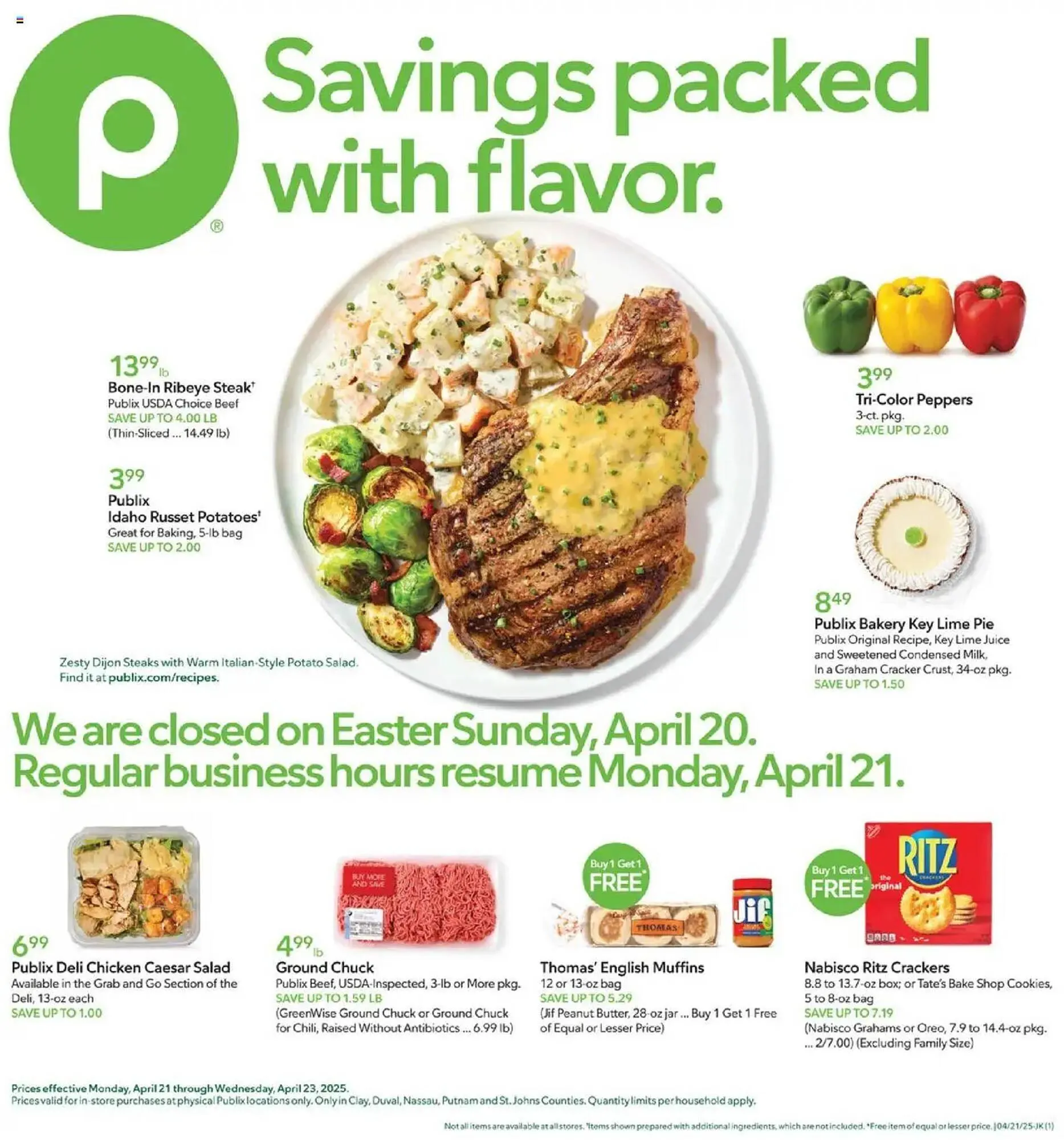 Weekly ad Publix Weekly Ad from April 20 to April 21 2025 - Page 1