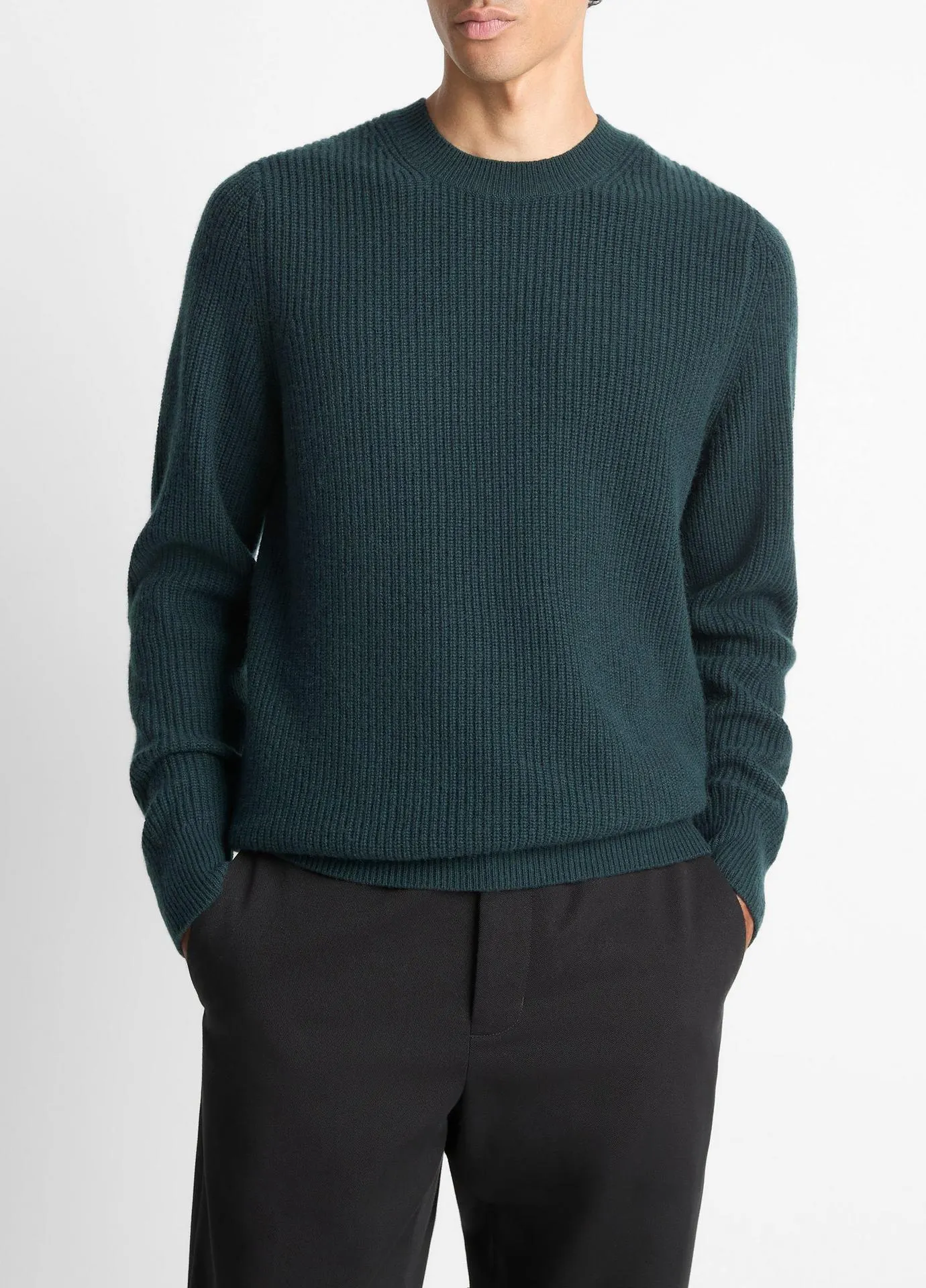 Shaker Wool-Cashmere Sweater