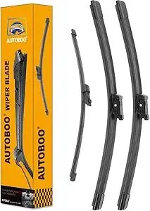 OEM Windshield Wiper Blade Replacement for VW Volkswagen Atlas 2018 2019 2020 20221 2022 2023 2024 Original Equipment All-Season Rear Wiper Blade Set 26+22+12 (Set of 3)