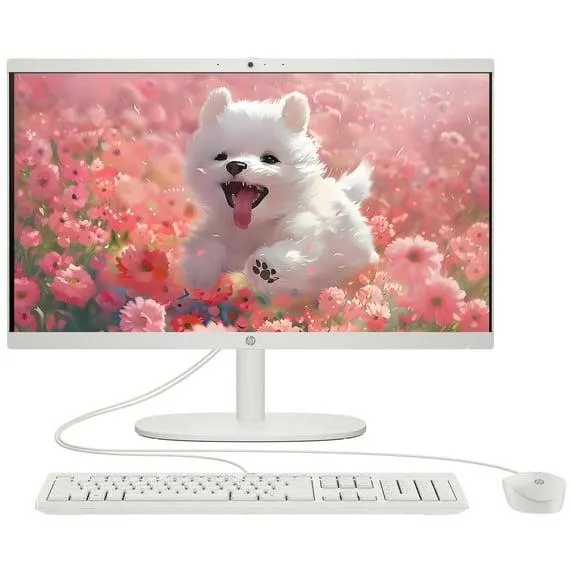 HP 22" All-in-One Desktop Computer Intel Quad-Core Processor FHD Display 16GB DDR5 RAM, 640GB Storage WiFi 6 Bluetooth Business AIO Windows 11 Pro