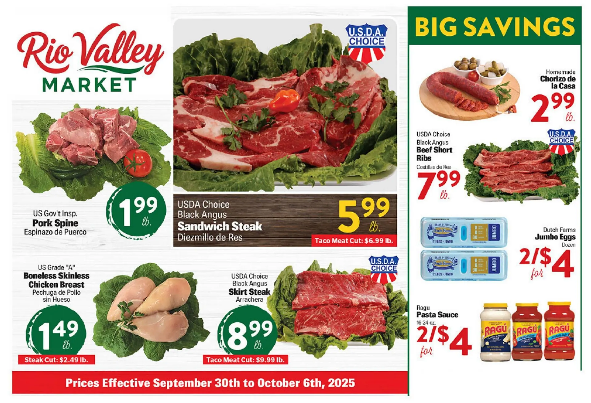 Weekly ad Rio Valley Market weekly ad from September 30 to October 6 2025 - Page 1