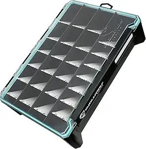 Evolution Fishing BallistiX HANGR 3.7D Tackle Tray - Waterproof, Angled Divider System, Anti-Corrosion, Single Latch, Clear Lid, Lure Box, Tackle Storage, Tackle Box Organizer