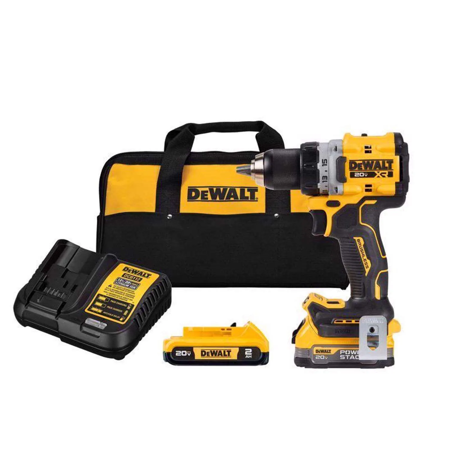DeWalt 20V MAX XR 1/2 in. Brushless Cordless Drill/Driver Kit (Battery & Charger)