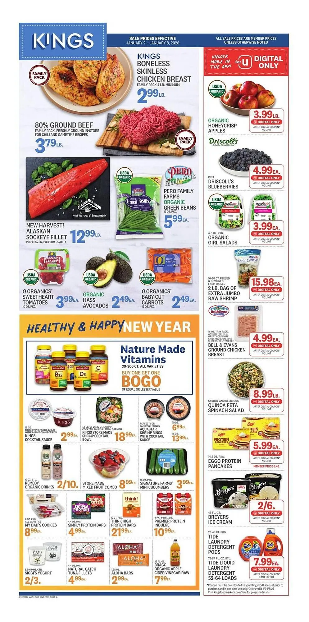 Weekly ad Kings Food Markets weekly ad from January 2 to January 8 2026 - Page 1