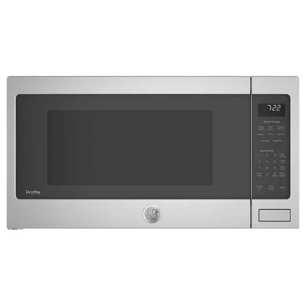 Profile 2.2 cu. ft. 1100-Watt Countertop Microwave in Stainless Steel with Built -In Sensor