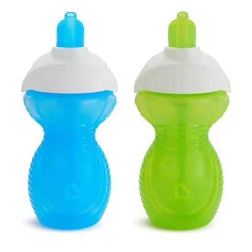 Munchkin® Click Lock™ Flip Straw Toddler Sippy Cup, 9 Ounce, 2 Pack