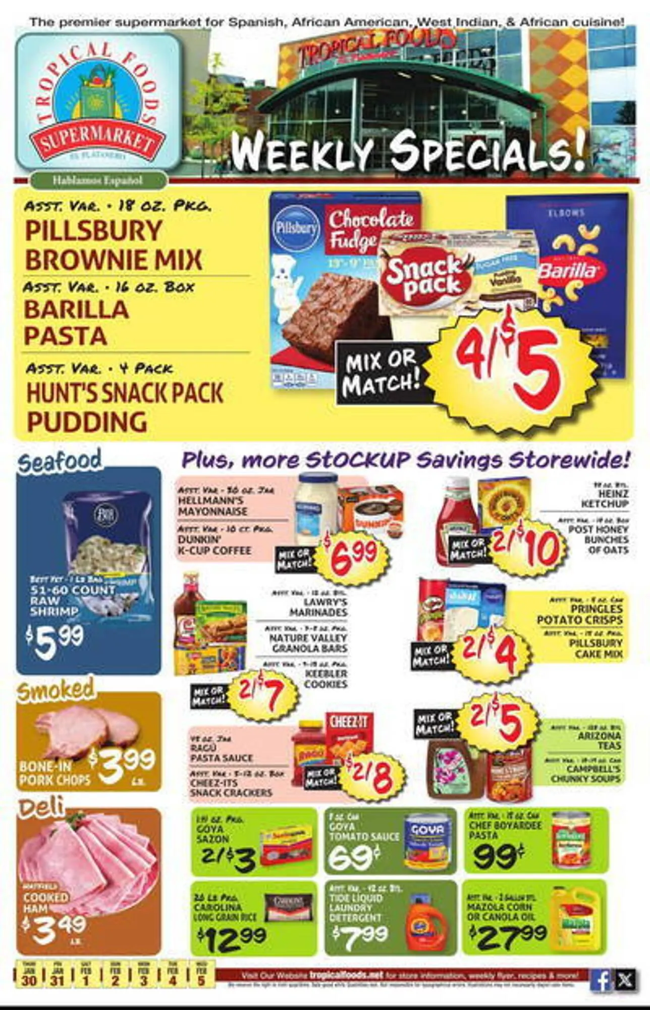 Tropical Foods Supermarket Weekly Ad - 1