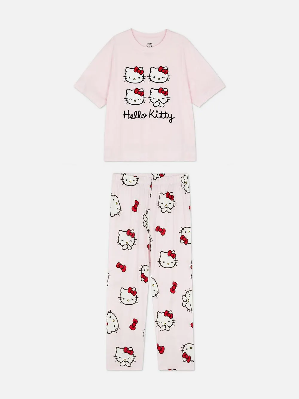 Hello Kitty T-shirt and Joggers Pyjama Set