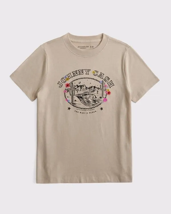 oversized johnny cash graphic tee