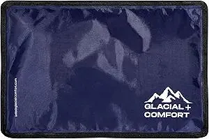Glacial Comfort Gel Ice Pack for Injuries Reusable - (12" x 8") Cold Pads for Back Pain, Hip, Knee, Shoulder, Muscle Strains, Migraine & Postpartum Recovery with Flex Technology - Compression Pad.