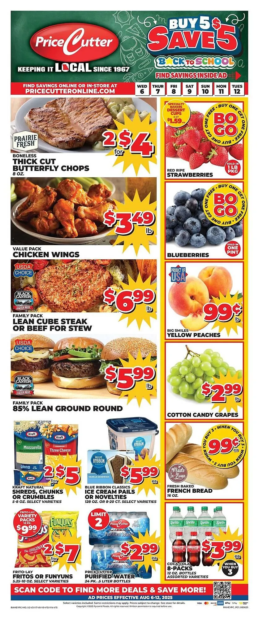 Weekly ad Price Cutter Weekly Ad from August 6 to August 12 2025 - Page 1