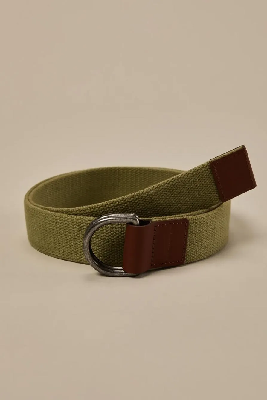 men's solid webbing belt