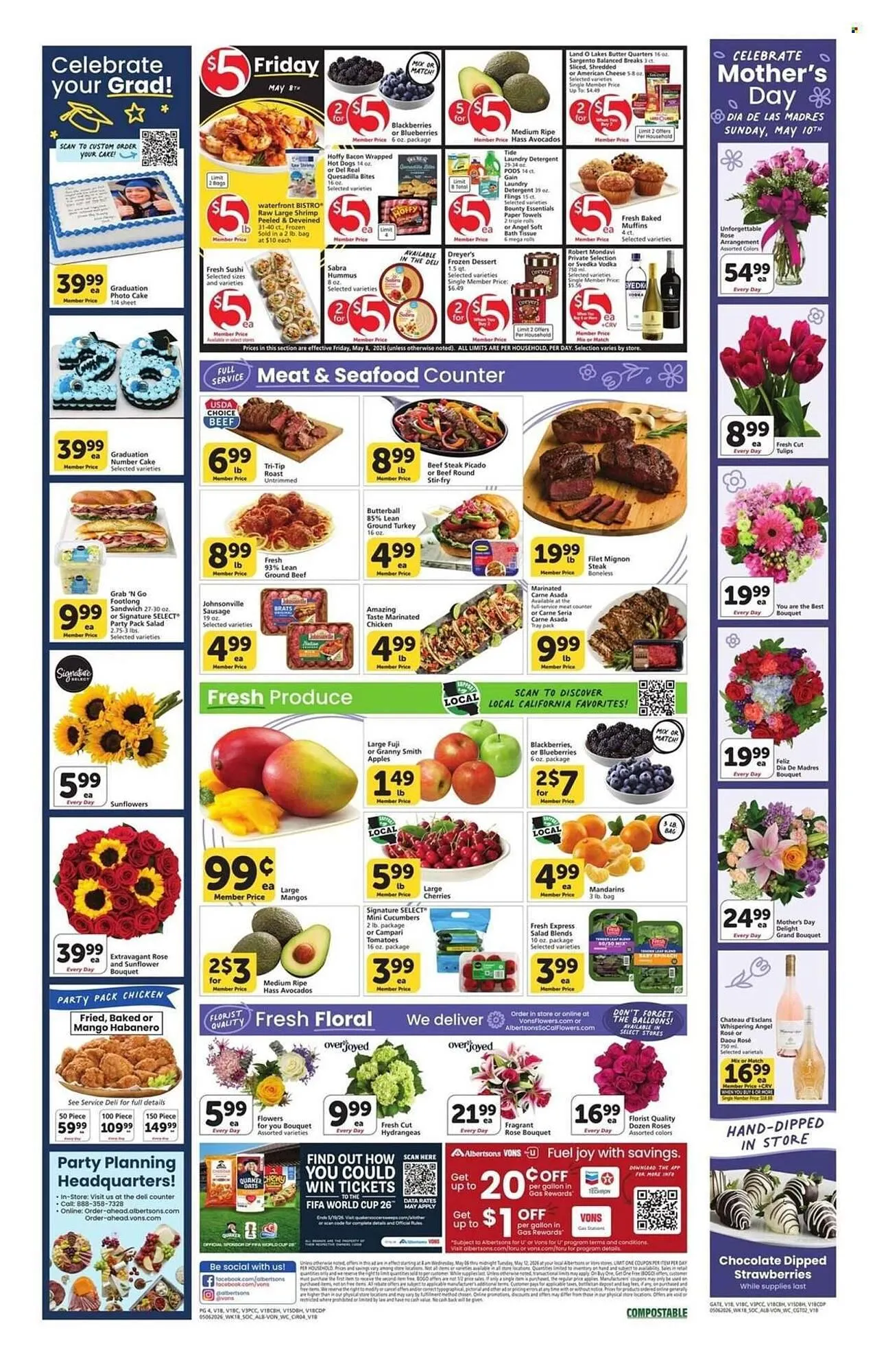 Weekly promotion Vons weekly ad spanning from May 6 to May 12 2026 - Page 3 for Catalogue 365