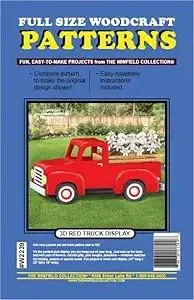3D RED TRUCK DISPLAY Woodworking Project Plan