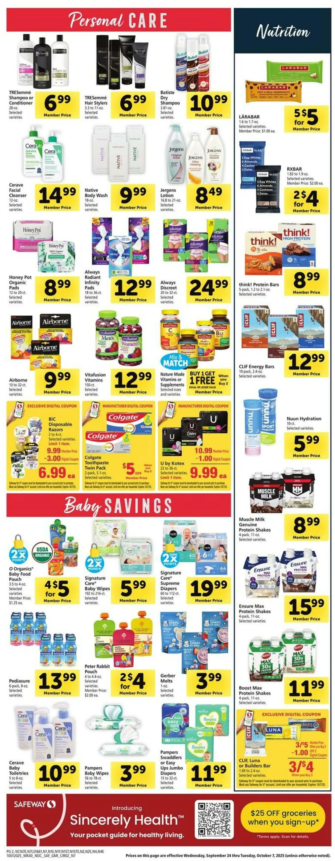 Weekly ad Safeway Current weekly ad from October 1 to October 7 2025 - Page 11