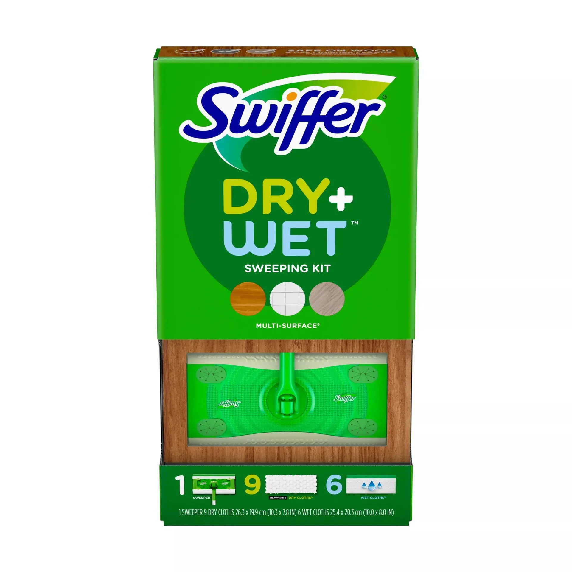 Swiffer Sweep + Mop Broom & Mop Alternative Dry & Wet Floor Cleaner - Fresh Scent