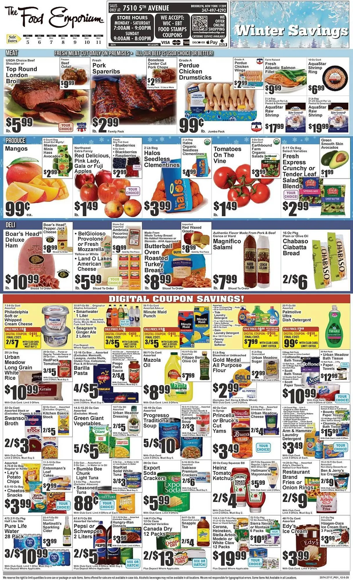 Weekly ad The Food Emporium circular from December 5 to December 11 2025 - Page 1