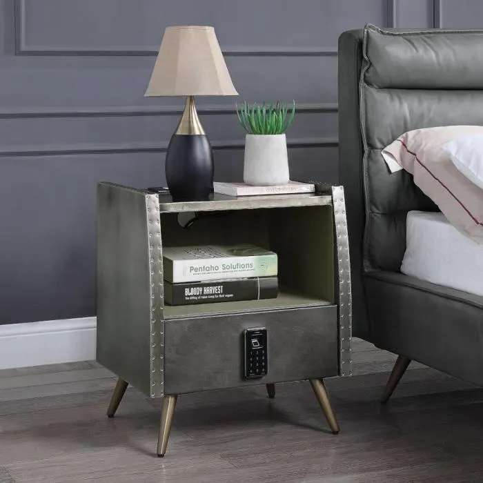 Doris Nightstand W/USB & Electric Lock