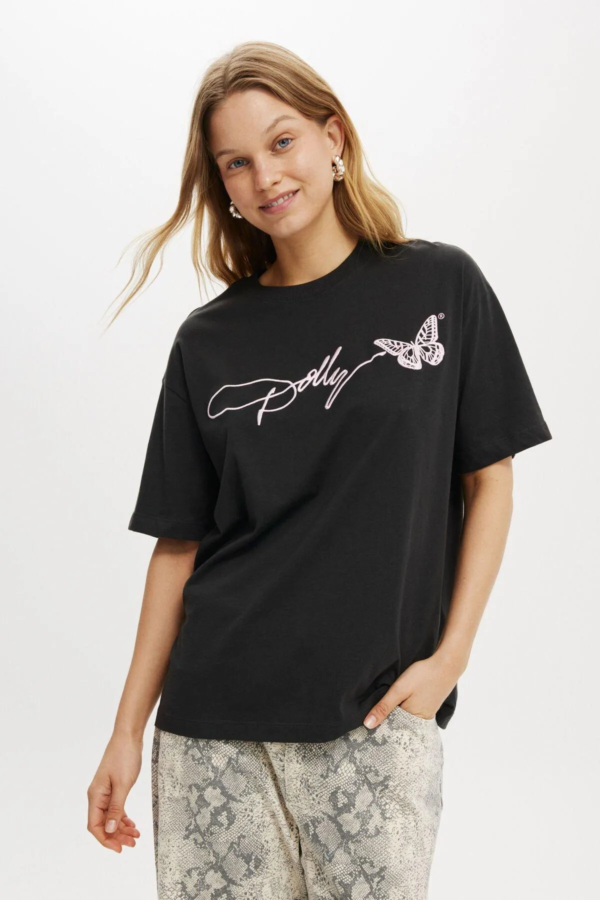 Dolly Parton Music Boxy Graphic Tee