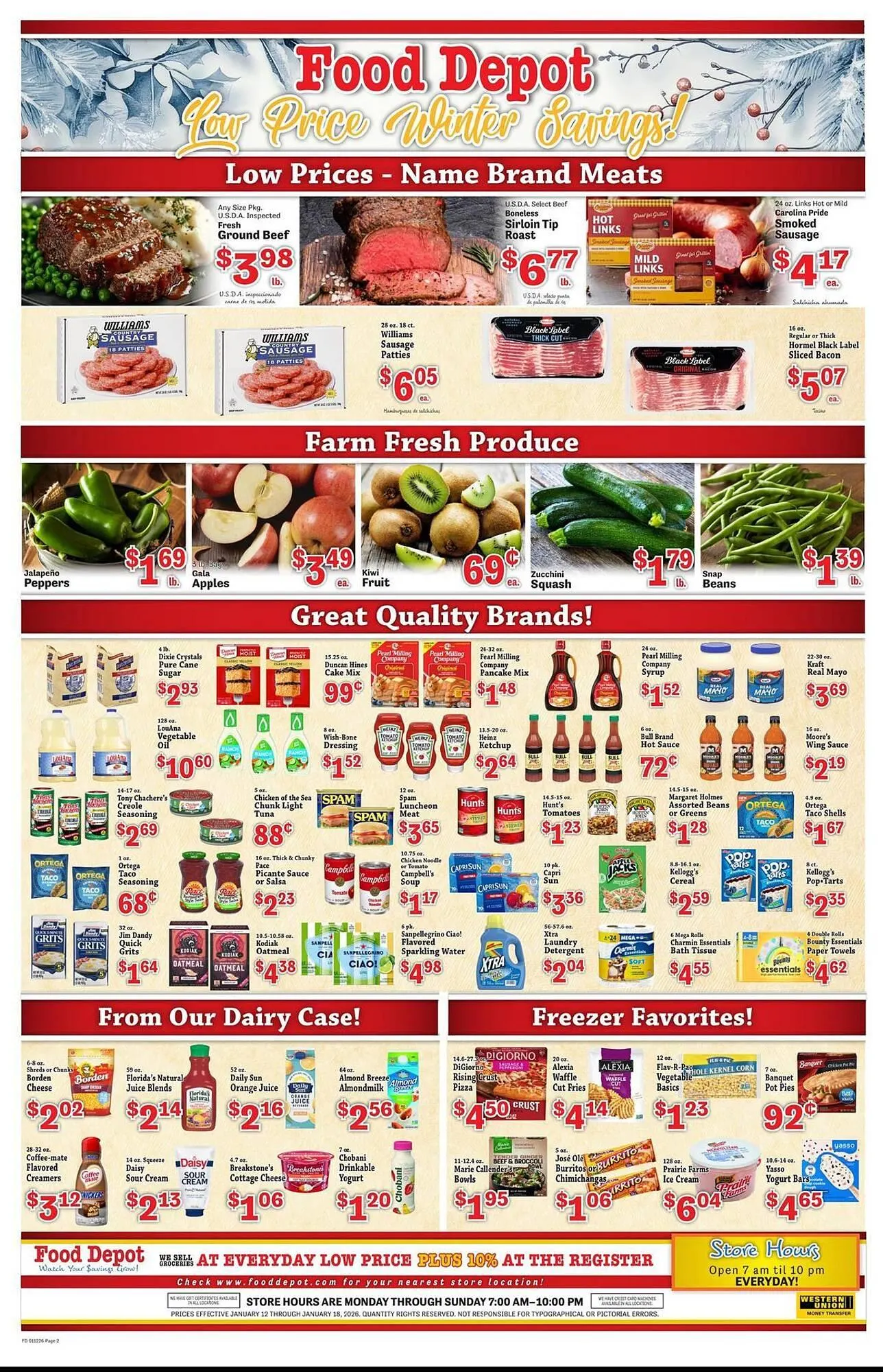 Weekly ad Food Depot weekly ad from January 12 to January 18 2026 - Page 2