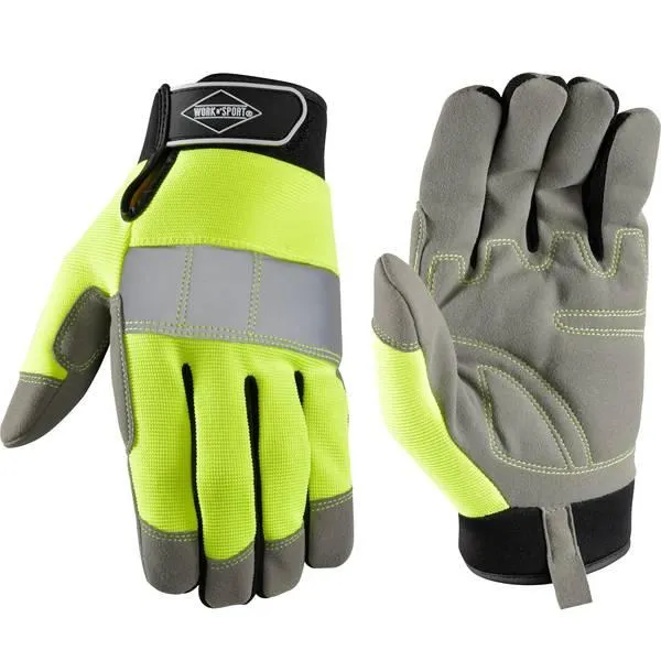 Men's FX3 High Dexterity Hi-Visibility Work Gloves, Touchscreen