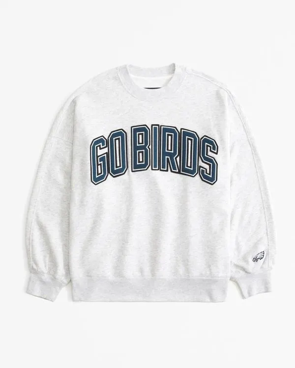 Philadelphia Eagles Graphic Oversized Sunday Crew