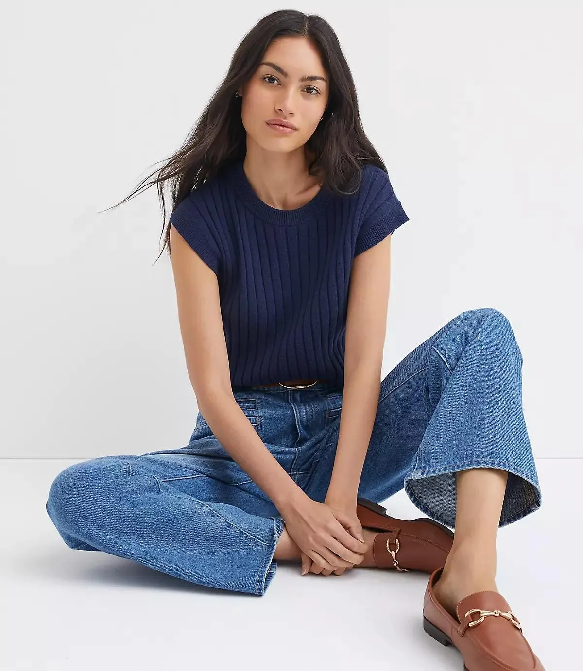 Ribbed Wedge Sweater