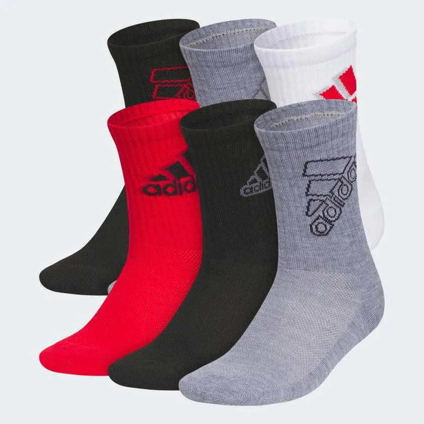 Cushioned Mixed 2.0 6-Pack Crew Socks Kids