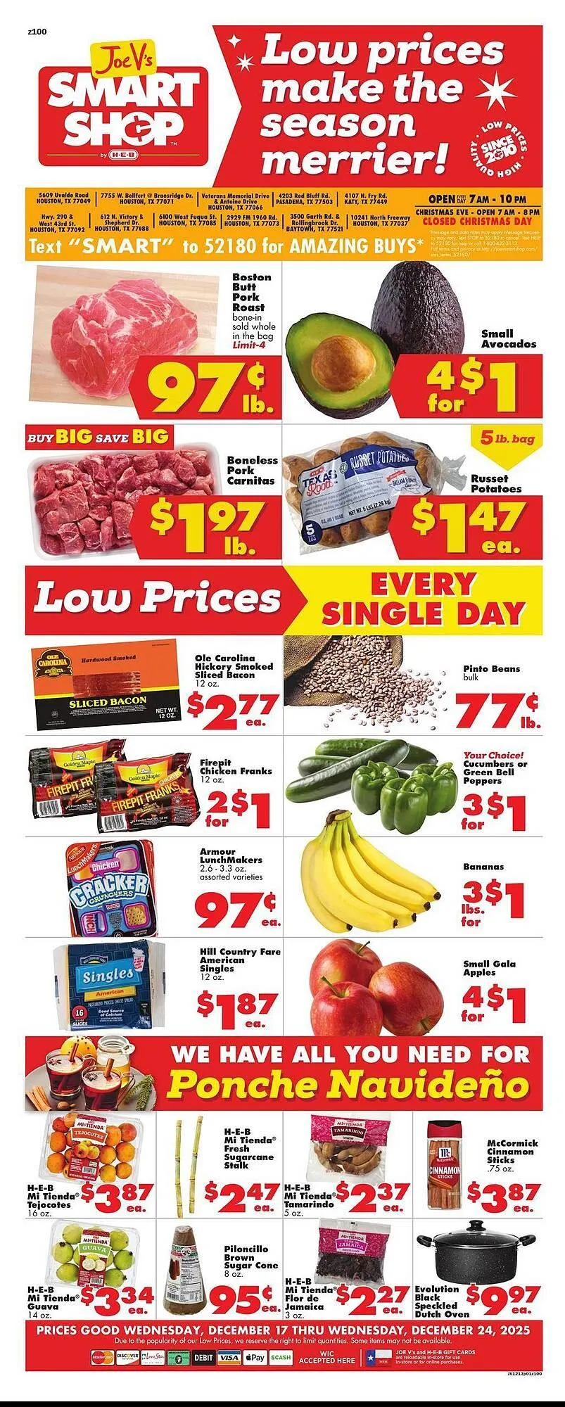 Weekly ad Joe V's Smart Shop weekly ad from December 17 to December 24 2025 - Page 1