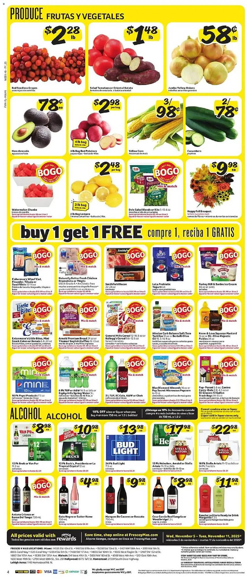 Weekly ad Fresco y Más weekly ad from November 5 to November 12 2025 - Page 4