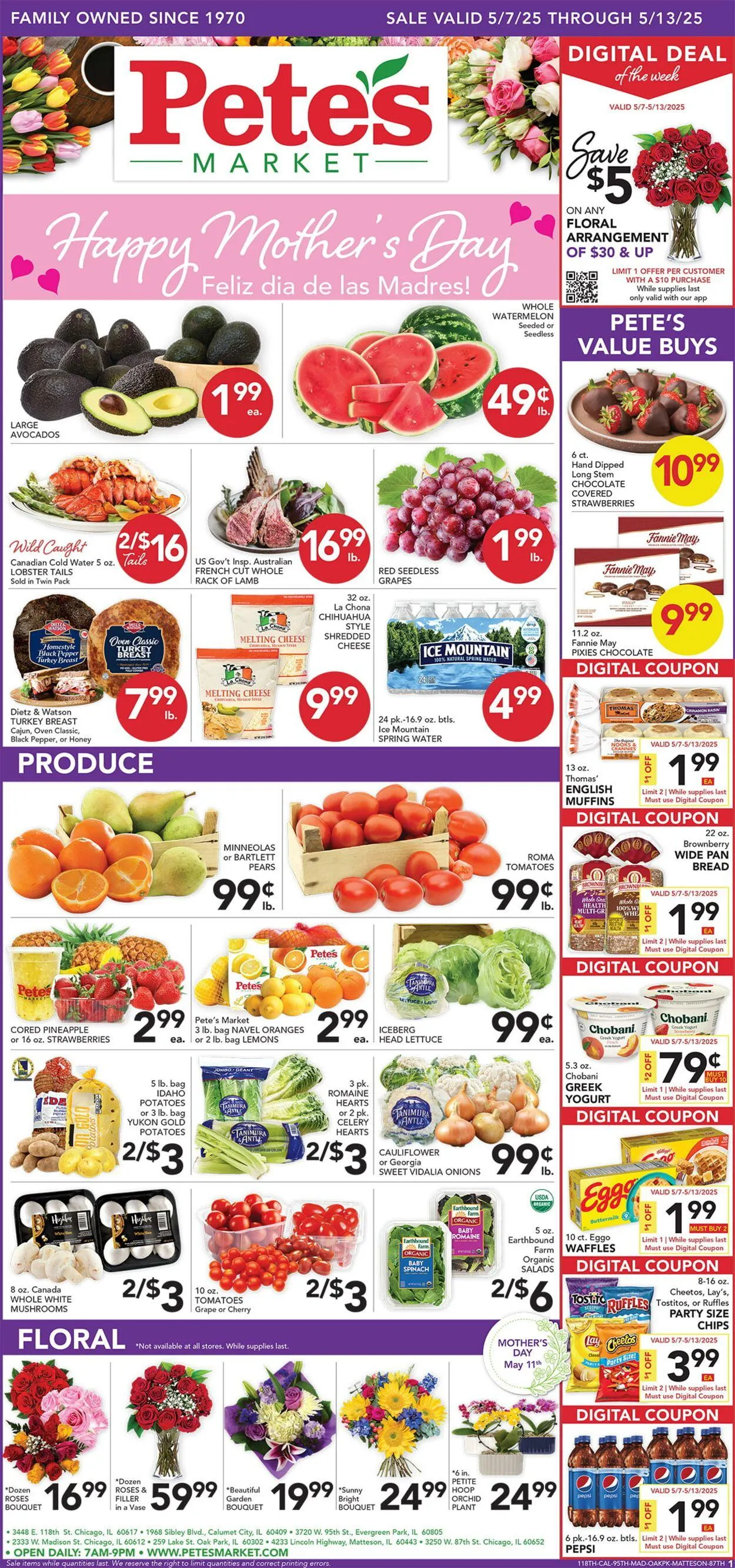 Weekly ad Pete's Fresh Market from May 7 to May 13 2025 - Page 1