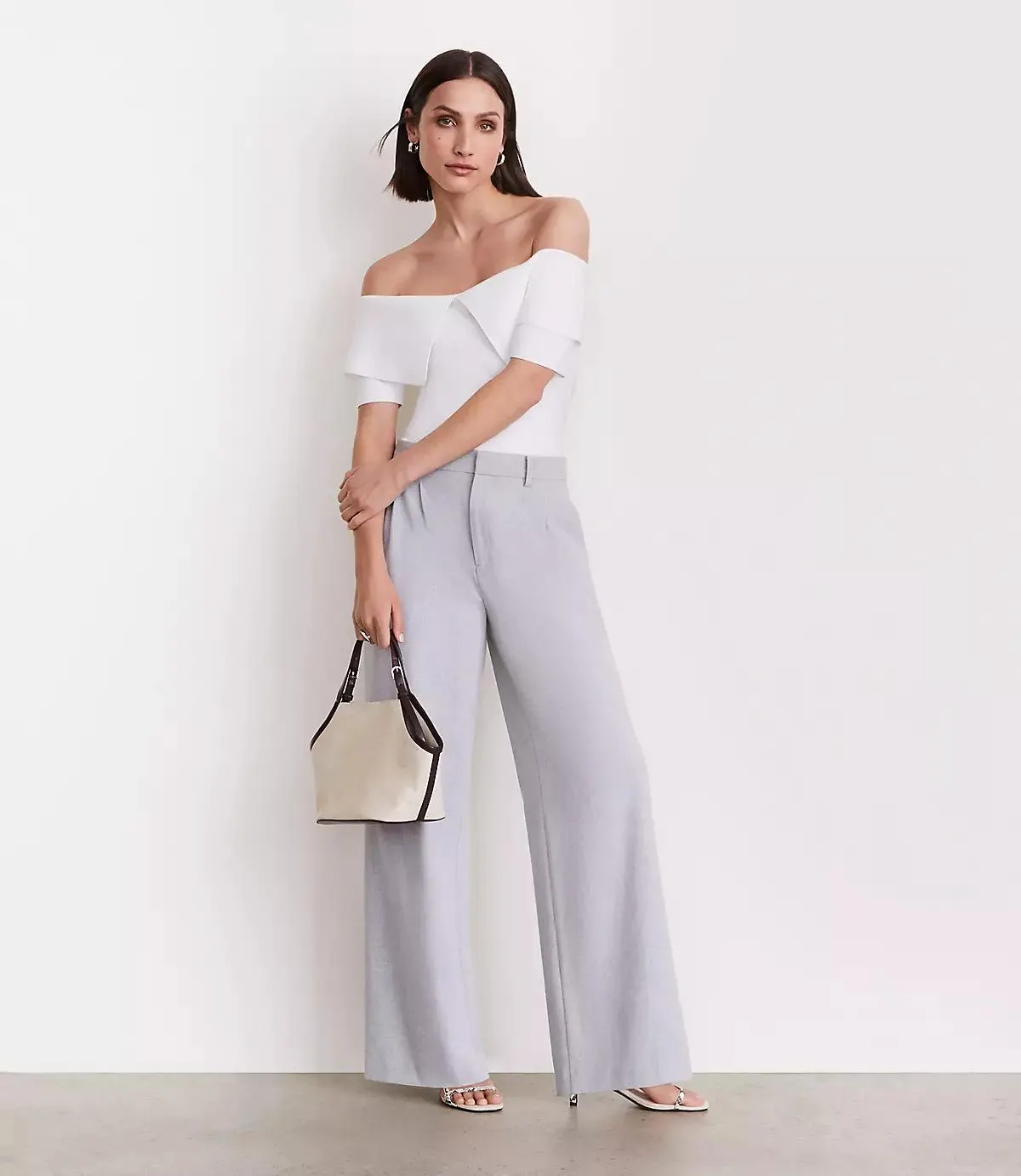 LOFT Versa Foldover Off The Shoulder Sweater