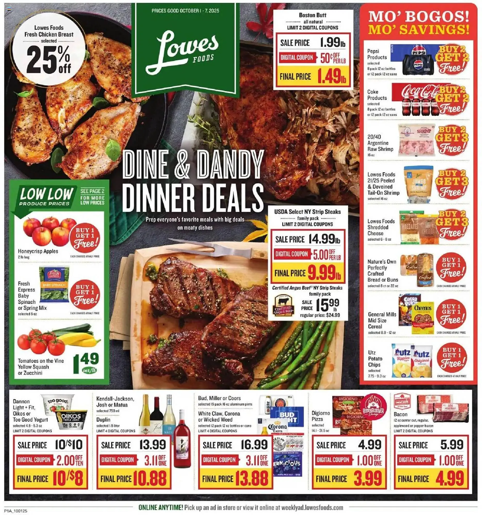 Weekly ad Lowes Foods weekly ad from October 1 to October 8 2025 - Page 1