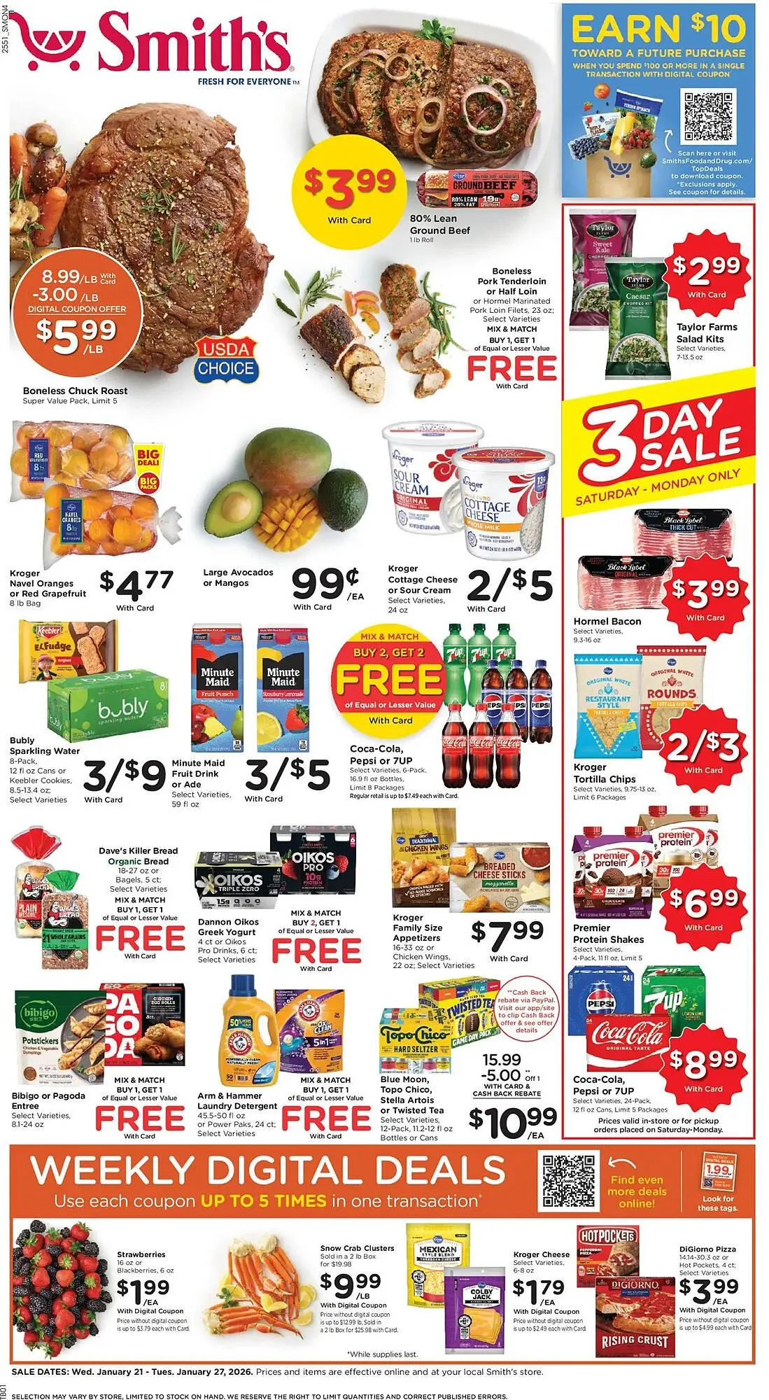 Weekly ad Smith's weekly ad from January 21 to January 27 2026 - Page 1