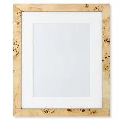 OPEN BOX: Exotic Burl Wood Gallery Frame, 11" X 14"