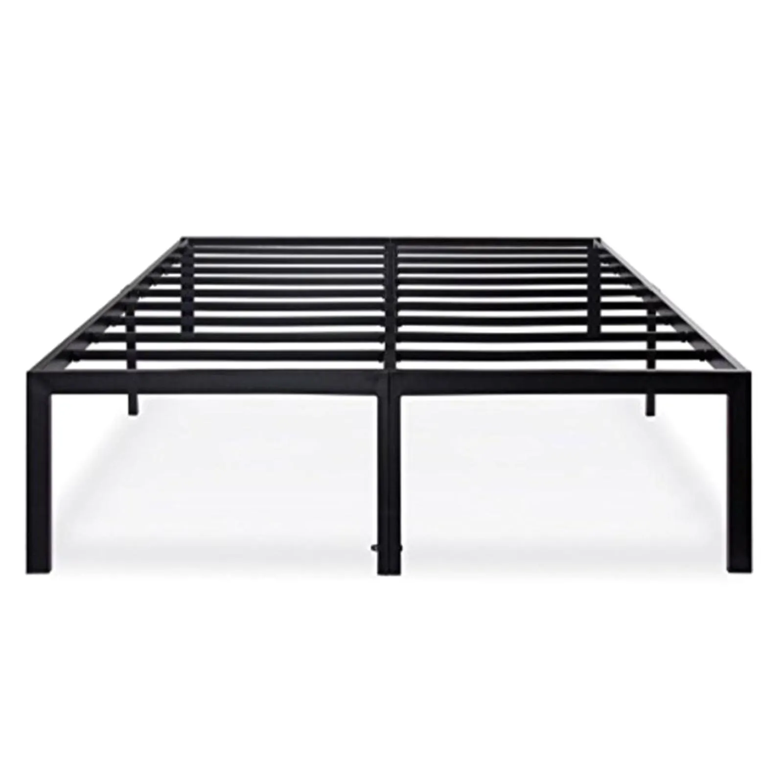 Olee Sleep Queen 18" Heavy Duty Steel Slat Bed Frame - Black